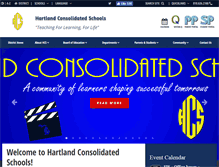 Tablet Screenshot of hartlandschools.us